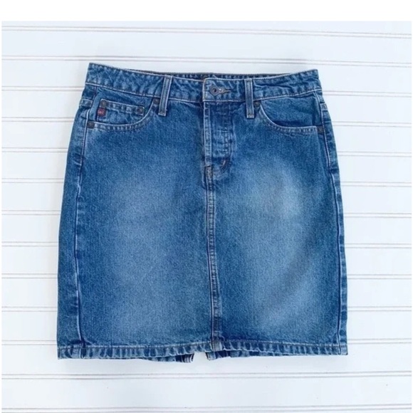 Lei Blue denim jean Skirt size 3 - Picture 1 of 7